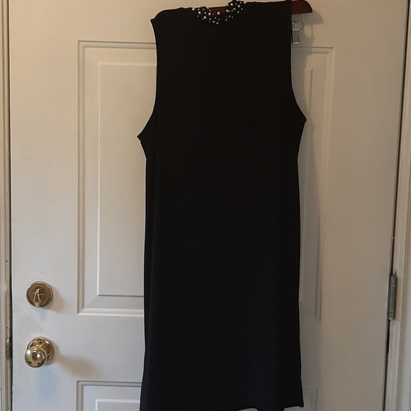Tiana B Sleeveless black pearled neck swin… - Picture 4 of 6
